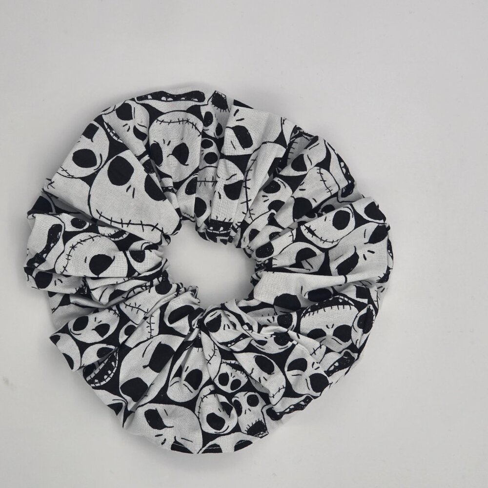 Handmade Cotton Nightmare Before Christmas Hair Scrunchies Sz XXL